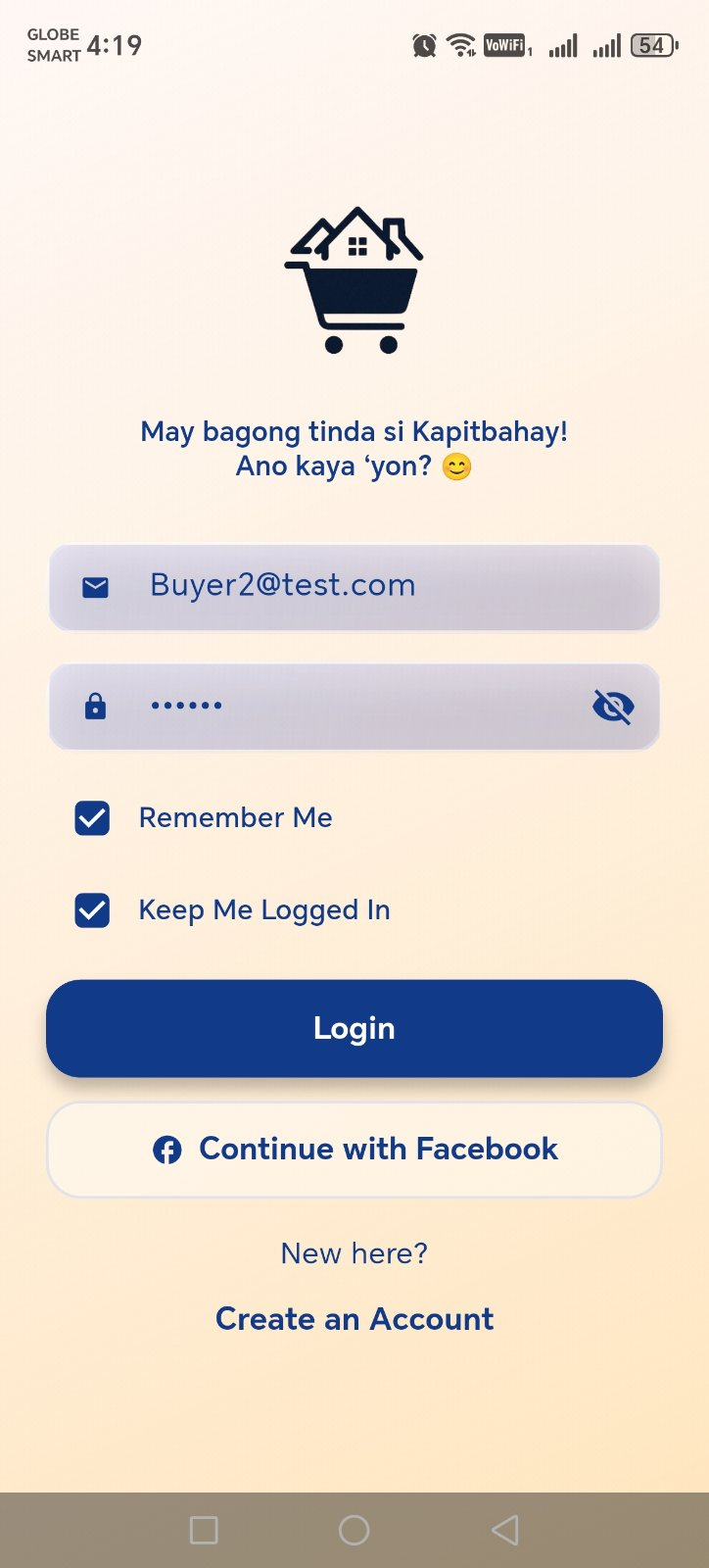 Login & Onboarding